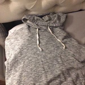 Cropped grey hoodie